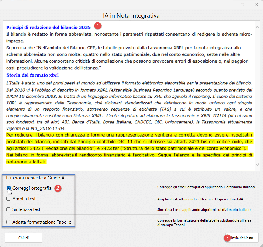 Funzionamento Nota Integrativa con IA