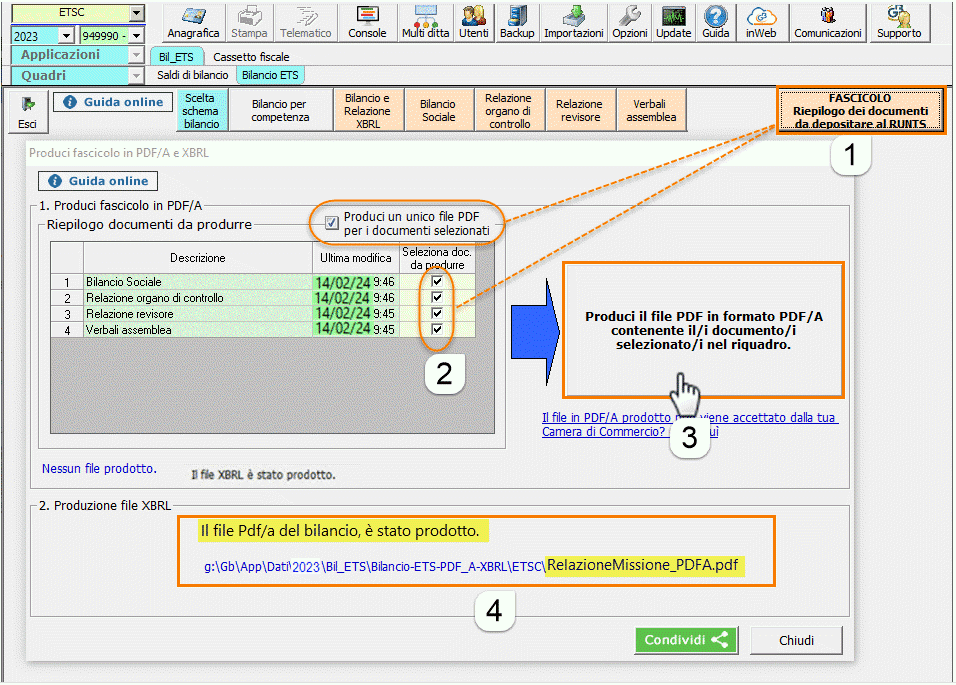 Creazione PDF/A