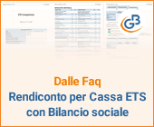 Dalle Faq: Rendiconto per Cassa ETS con Bilancio sociale