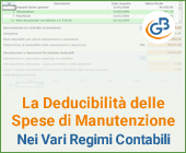 La Deducibilità delle Spese di Manutenzione nei Vari Regimi Contabili