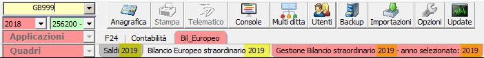 Bilancio Straordinario 2019 con tassonomia 2018: rilascio applicazione - 3
