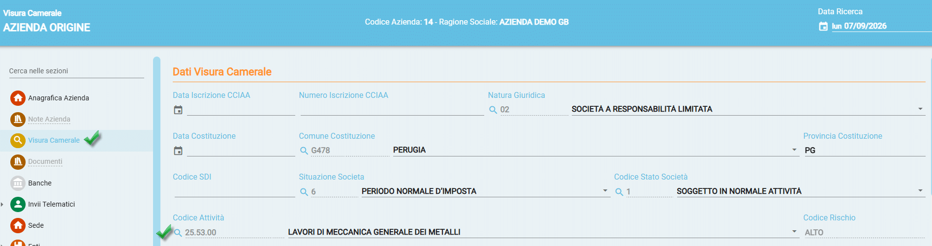 Passaggi operativi