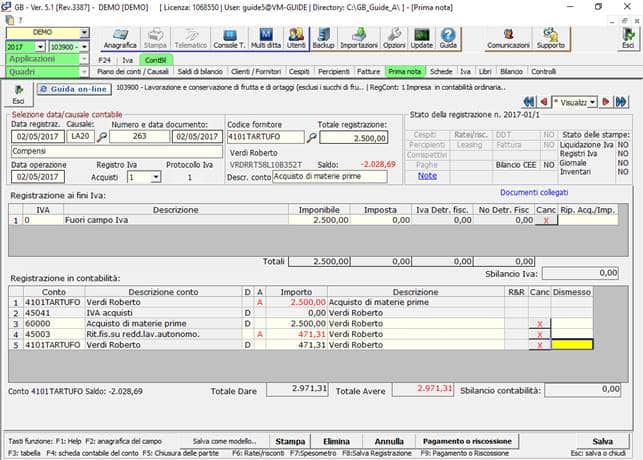 Rilevazione documento
