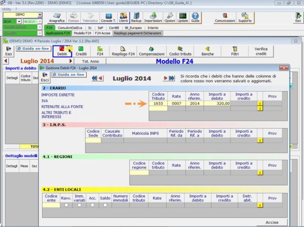 software codice tributo 1655