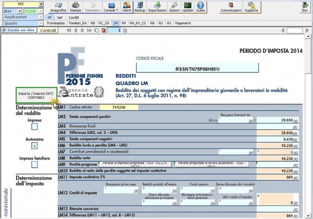 6 Gestione Minimi nel quadro LM