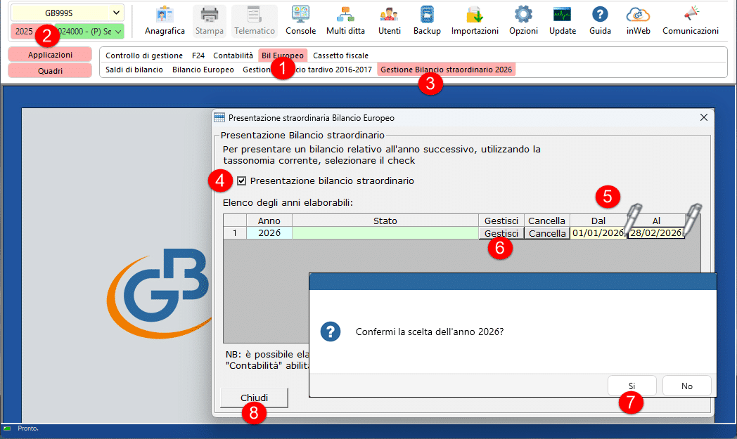 Accesso alla procedura 2026