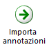 Pulsante Importa annotazioni