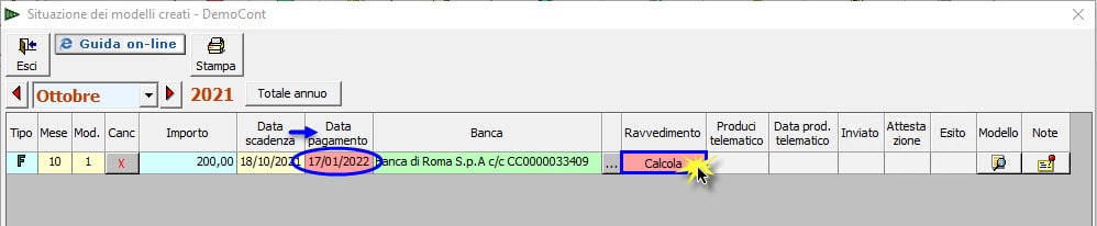 calcolo ravvedimento