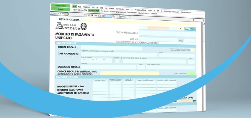 Modello F24 2026: disponibile applicazione