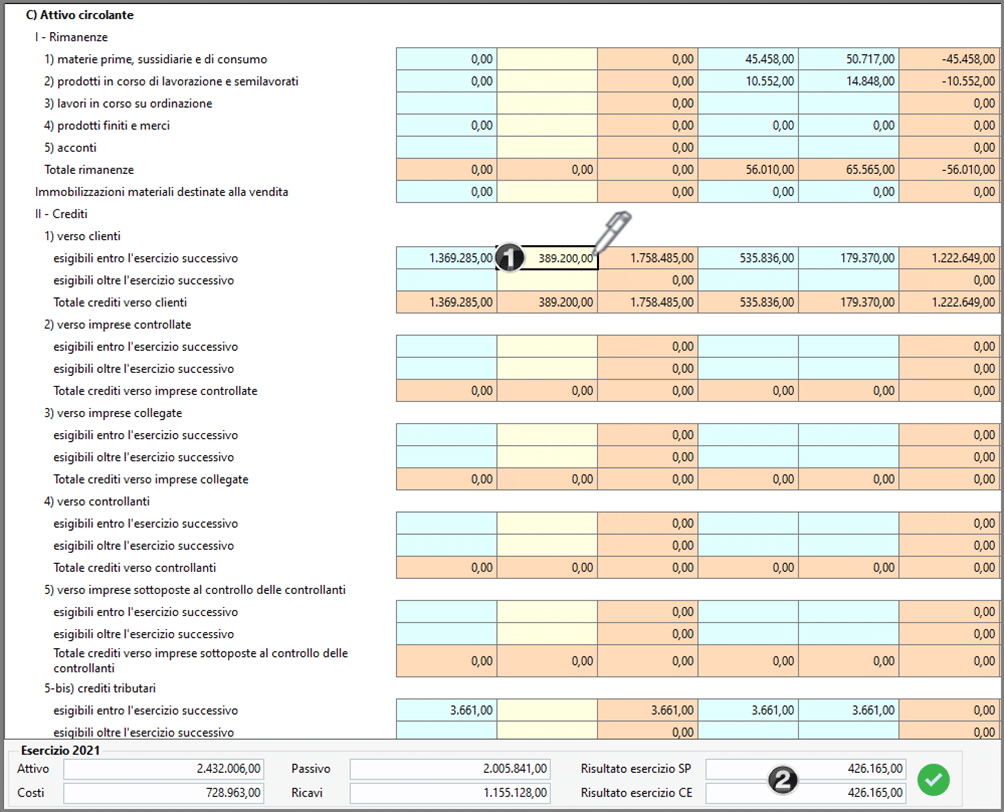 Analisi di Bilancio infrannuale per la banca, come fare?: rettifica clienti