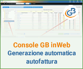 Console GB inWeb: generazione automatica autofattura