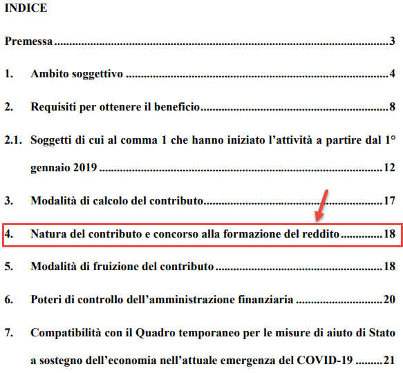 Contabilizzazione contributo a fondo perduto Art. 25 Decreto Rilancio - Circolare ADE