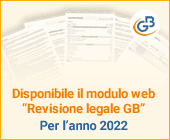 Disponibile il modulo web “Revisione legale GB” per l’anno 2022