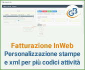 Fatturazione InWeb: personalizzazione stampe e xml per più codici attività