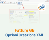 Fatture GB: Opzioni Creazione XML