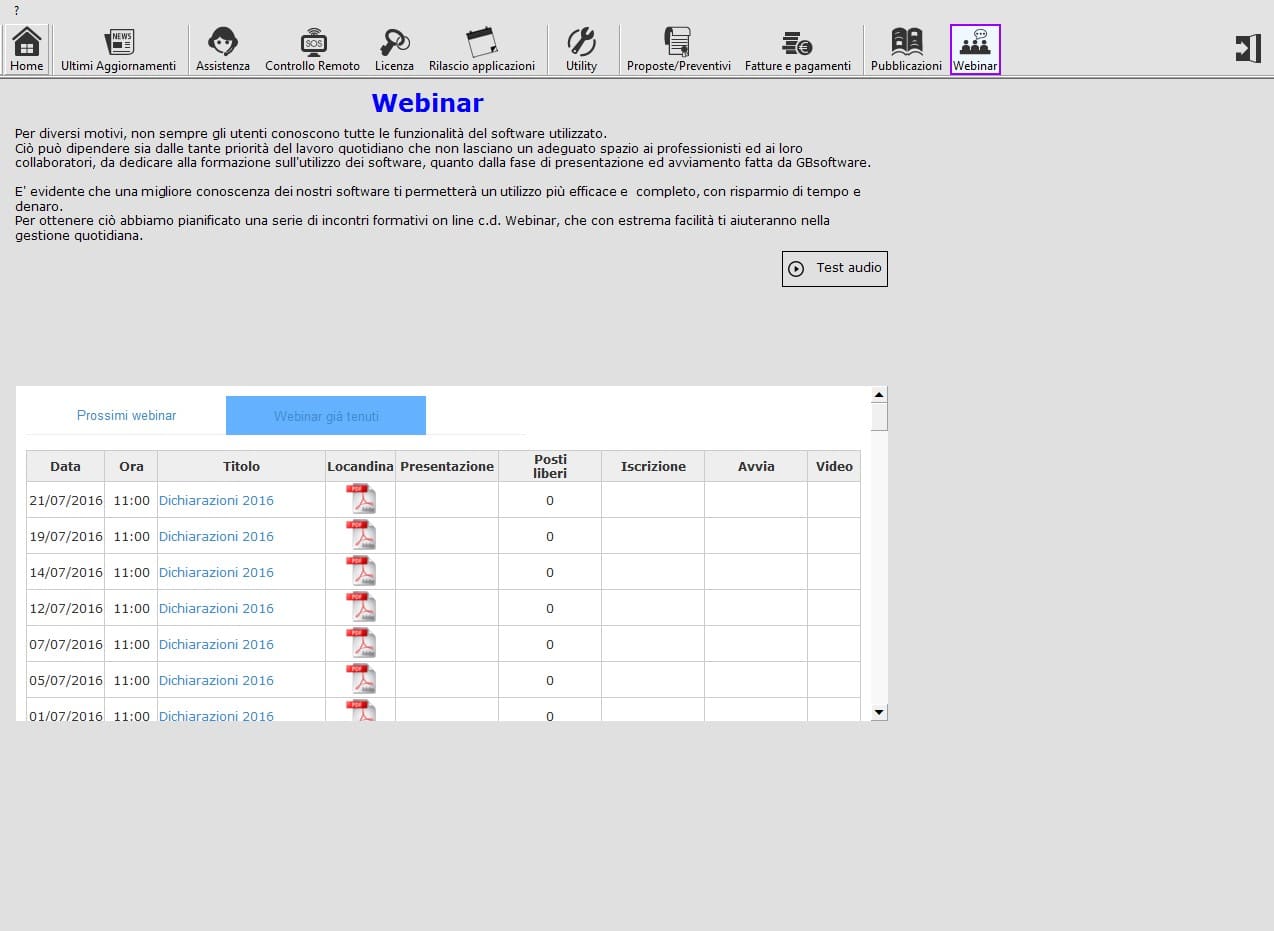 GB Supporto - Webinar
