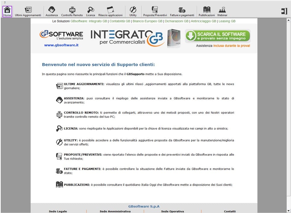 GB Supporto - Home