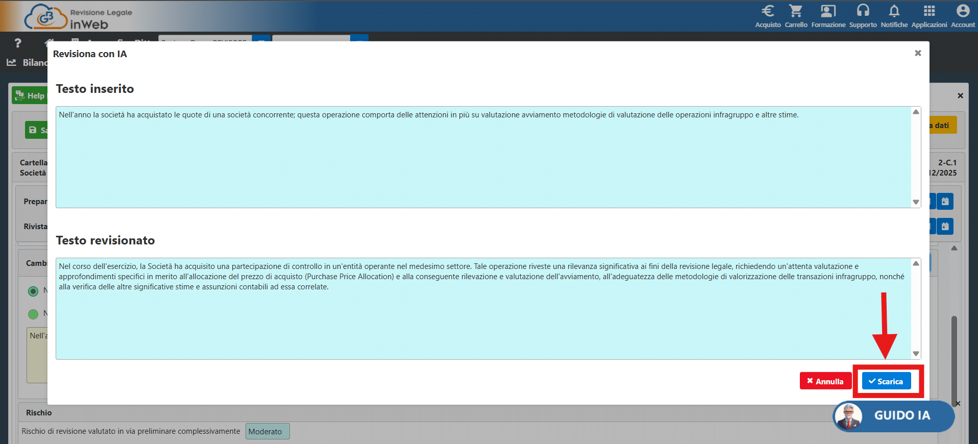 Scarica testo revisionato