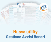Nuova utility: gestione Avvisi Bonari