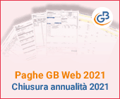 Paghe GB Web 2021: Chiusura annualità 2021