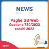 Paghe GB Web: Gestione 730/2023 redditi 2022