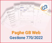 Paghe GB Web: Gestione 770/2022