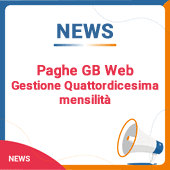 Paghe GB Web: Gestione Quattordicesima mensilità