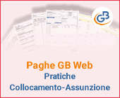 Paghe GB Web: Pratiche Collocamento-Assunzione.