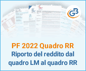 PF 2022 Quadro RR: riporto del reddito dal quadro LM al quadro RR