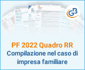 PF 2022 Quadro RR sezione I: compilazione nel caso di impresa familiare