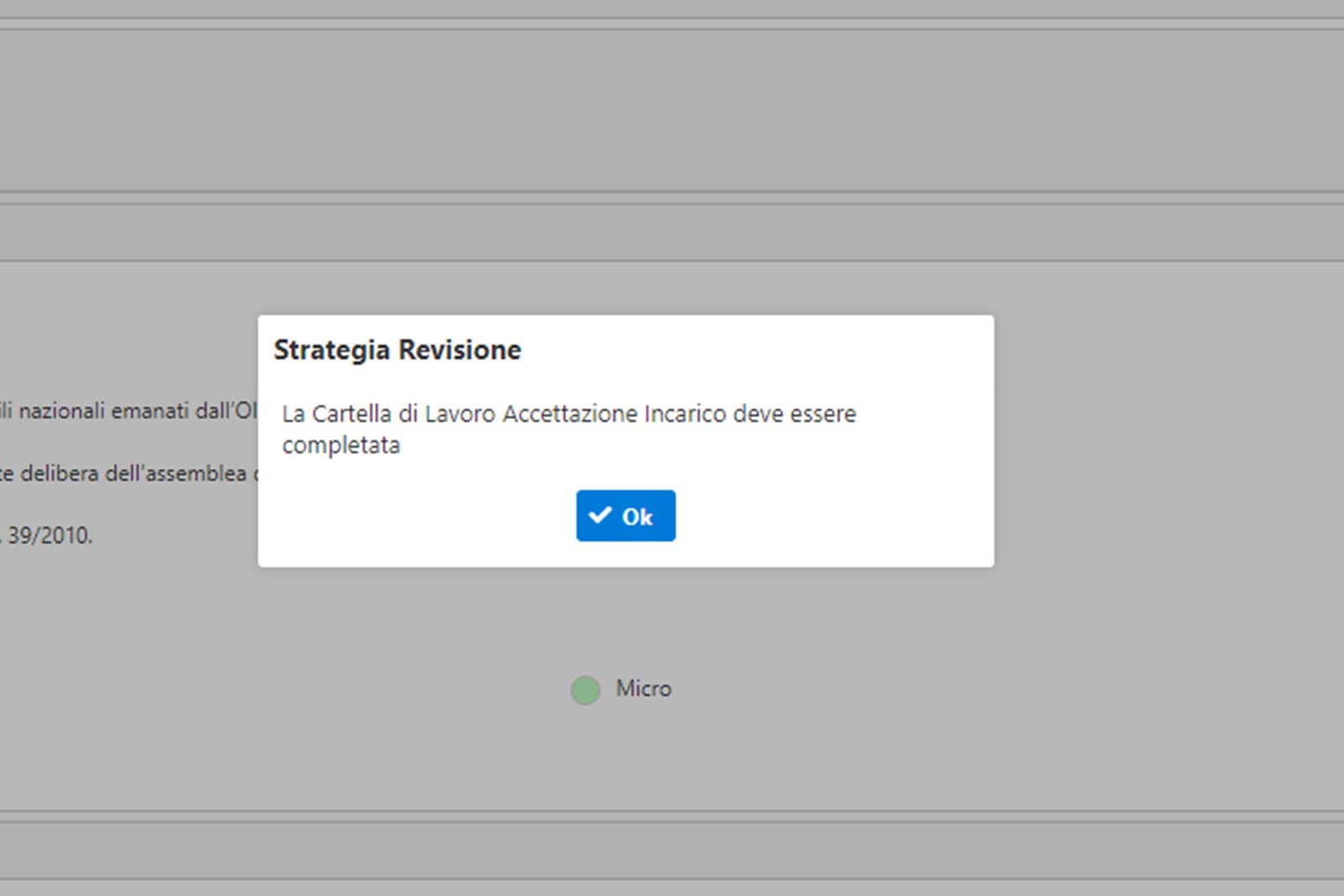 Controllo errori procedurali Controllo errori procedurali