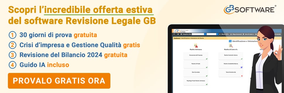 Scopri l’incredibile offerta estiva del software Revisione Legale GB